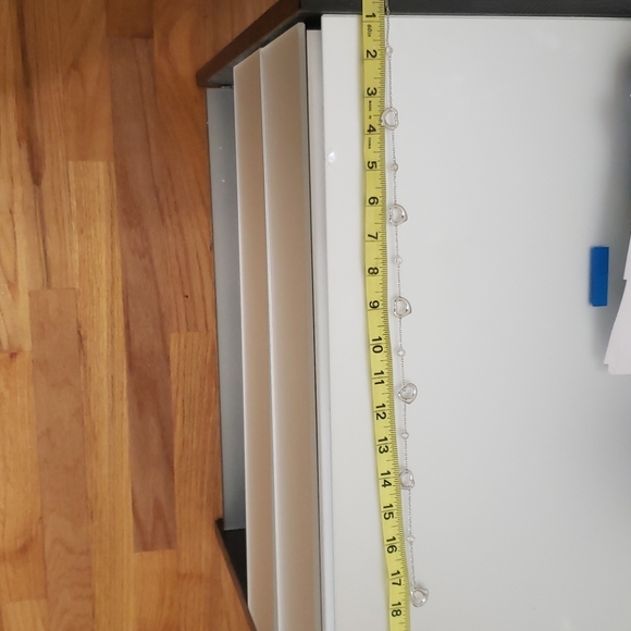 Sterling silver heart cubic zirconia necklace - Picture 3 of 4